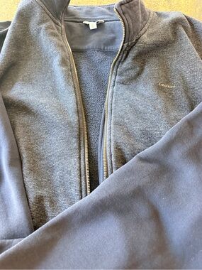 Calvin Klein Dark Blue Full-Zip Fleece Jacket